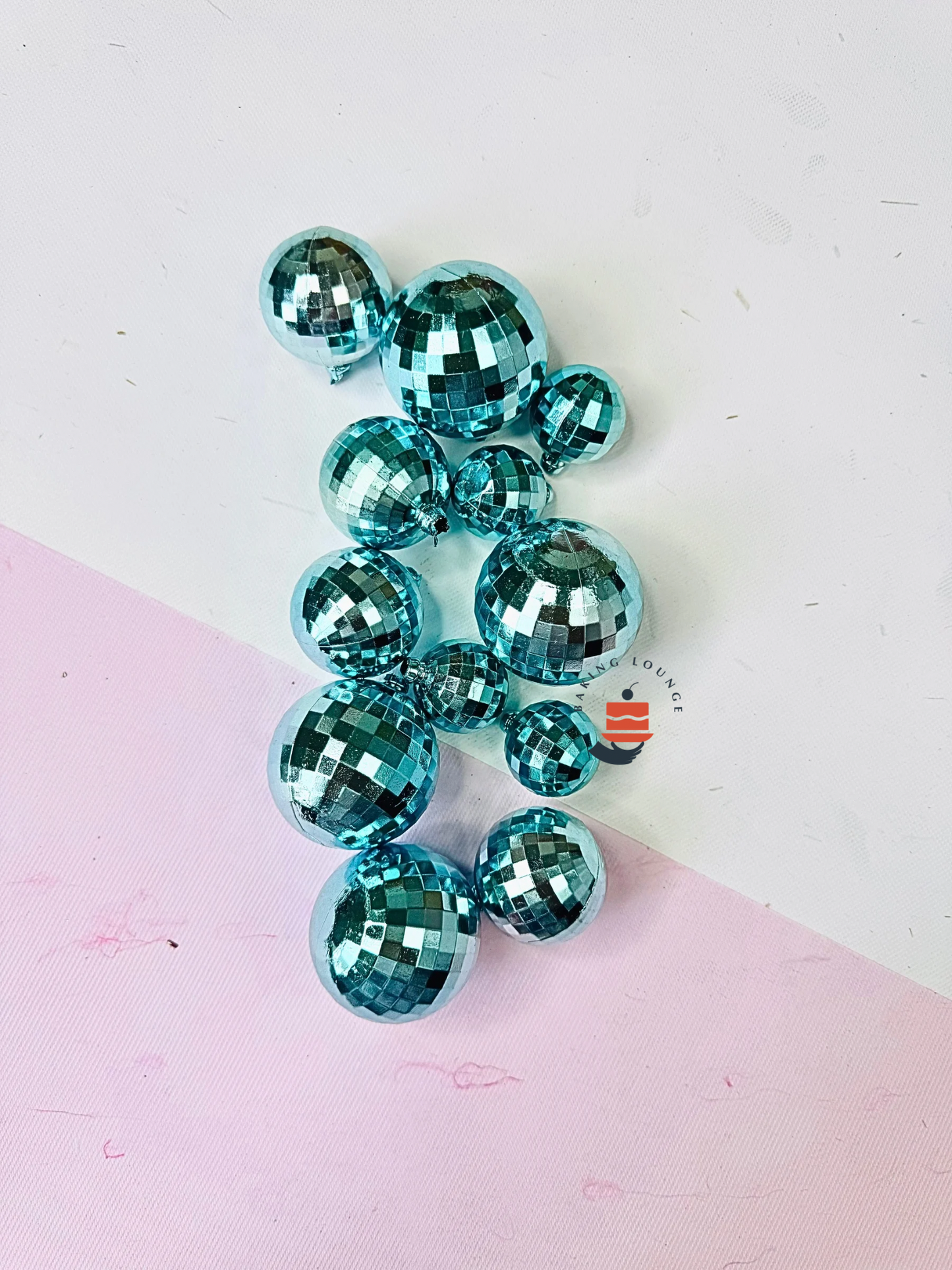 Disco Faux Ball Topper (Pack of 12Pcs)