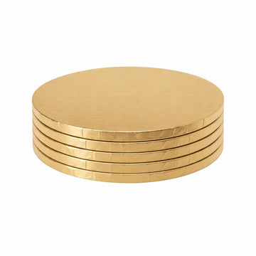 Premium Drum Cake Board | Heavy Duty Cake Base | Black, Gold and White