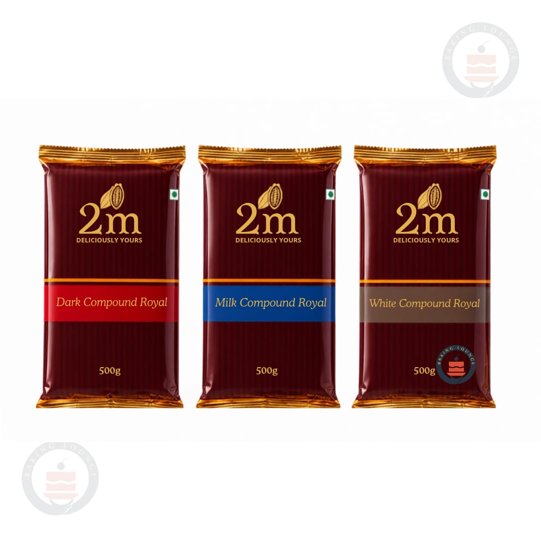 2m Royal Compound Bar | Dark, Milk & White Variants | 500gm Pack | Full Case