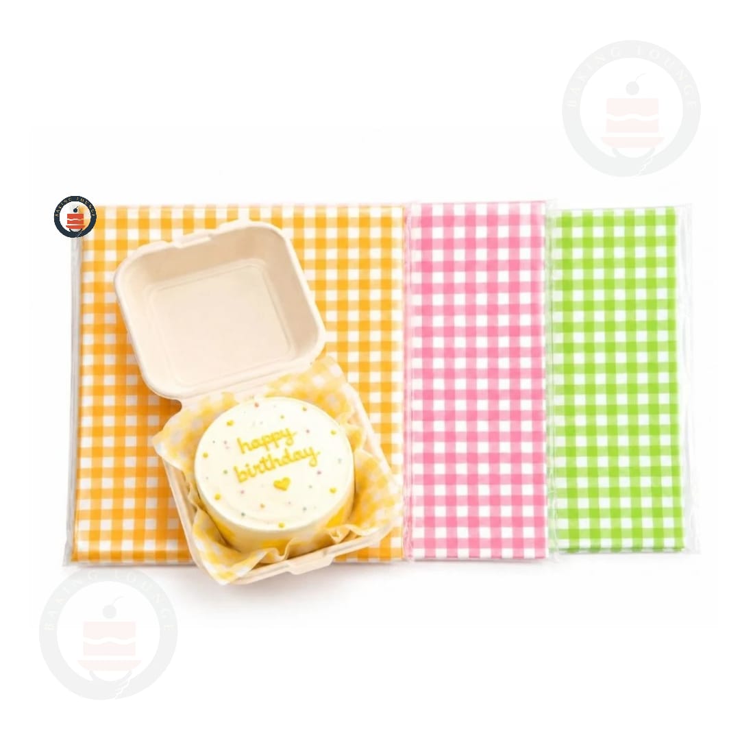 Colour Parchment Papers | Bento Sheets Cake Liners | 100 Sheets