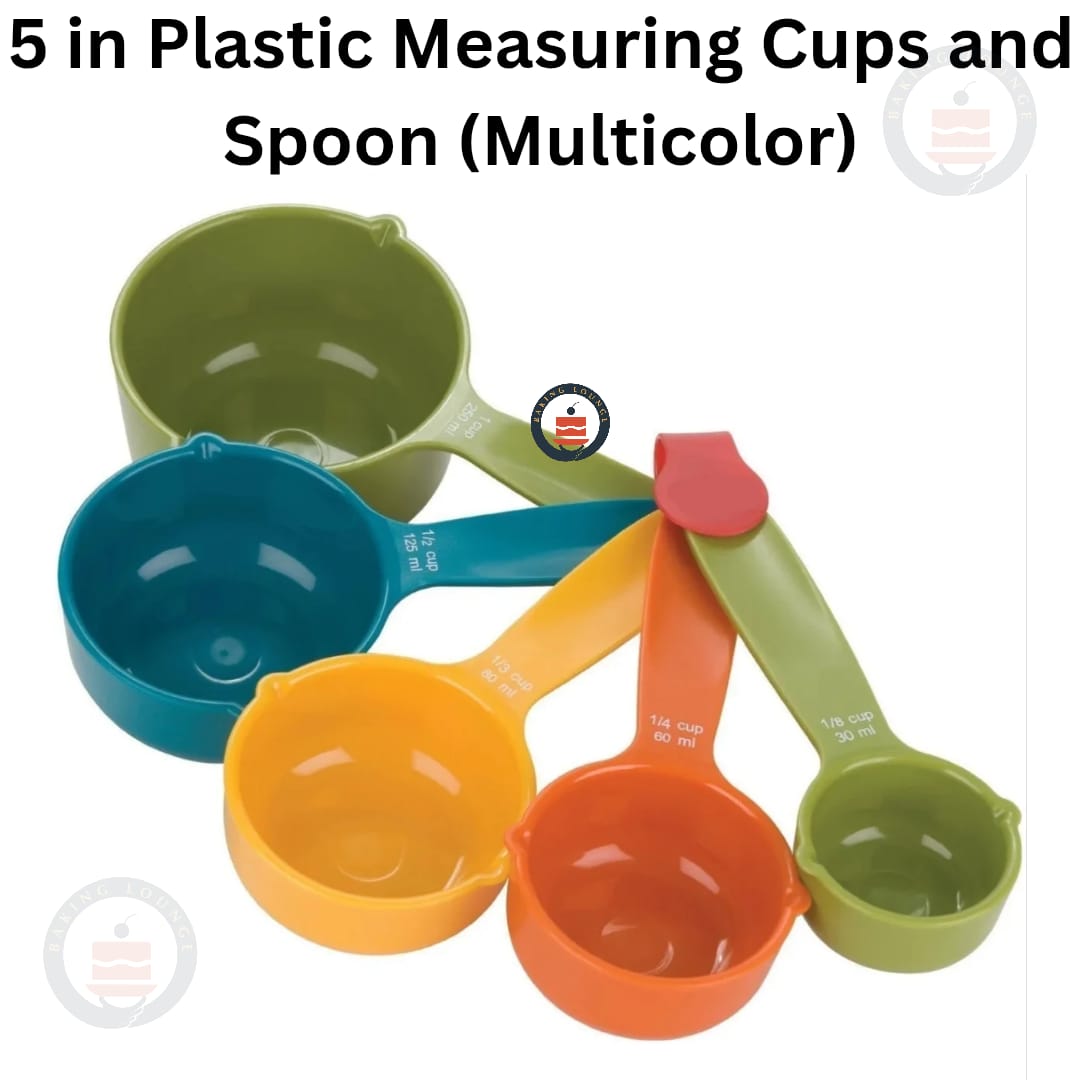 5 in 1 Plastic Measuring Cups and Spoon Set