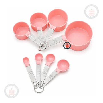 8 Pcs Plastic Measuring Cups And Spoons Set