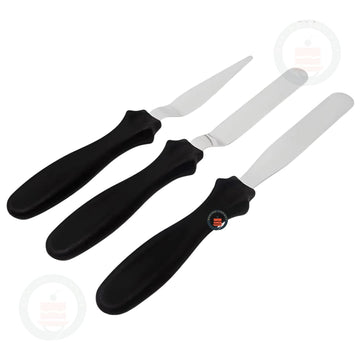 Icing Pallete Knife Set | Cake Cream Spreading Tool | 3 Pieces Per Pack | Pack of 1