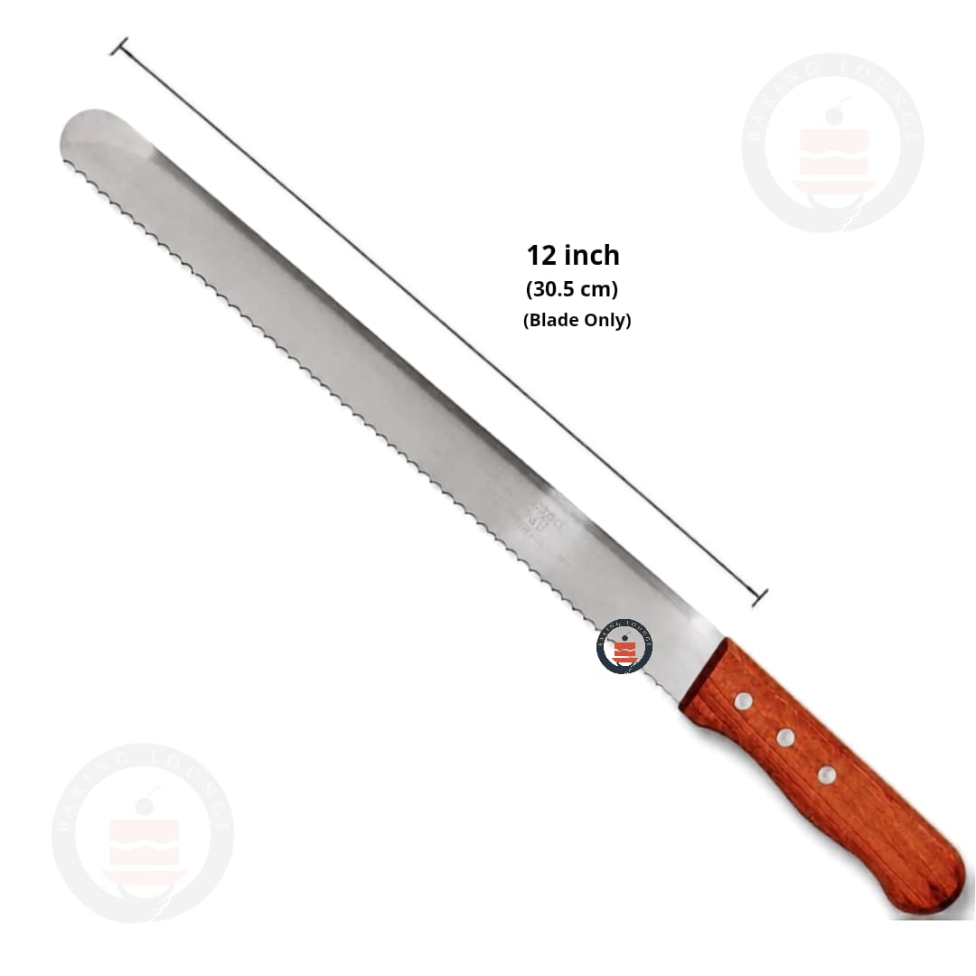 Small Teeth Serrated Bread Knife | Wooden Handle | Cake Slicer| Pack of 1